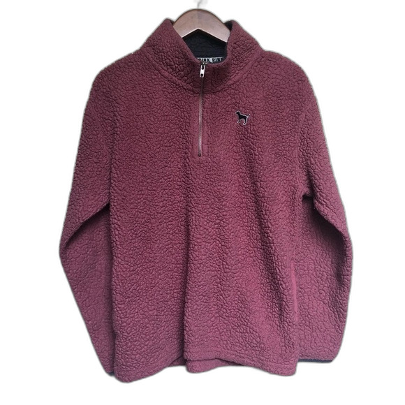 PINK Victoria's Secret Pink Teddy Sherpa Size Small - Picture 1 of 12